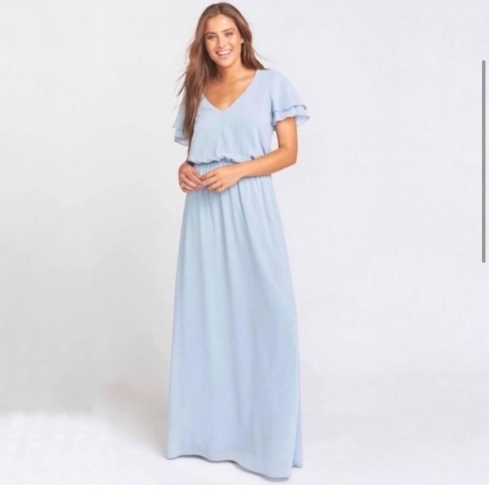 Show Me Your Mumu Steel Blue Dress